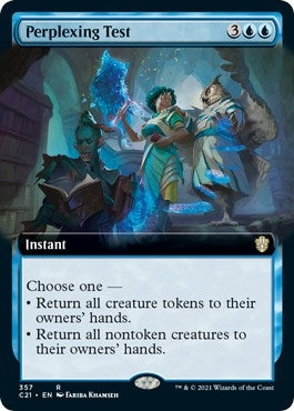 Image for Perplexing Test (Extended Art) (357) (Commander 2021) (C21) - Magic: The Gathering