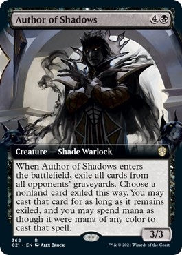 Image for Author of Shadows (Extended Art) (362) (Commander 2021) (C21) - Magic: The Gathering