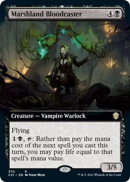 Image for Marshland Bloodcaster (Extended Art) (370) (Commander 2021) (C21) - Magic: The Gathering