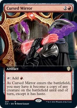 Image for Cursed Mirror (Extended Art) (377) (Commander 2021) (C21) - Magic: The Gathering
