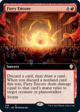 Image for Fiery Encore (Extended Art) (378) (Commander 2021) (C21) - Magic: The Gathering