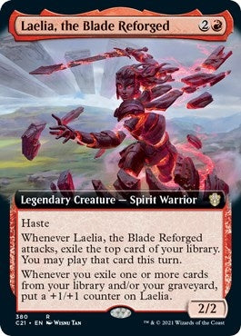 Image for Laelia, the Blade Reforged (Extended Art) (380) (Commander 2021) (C21) - Magic: The Gathering