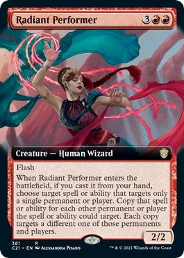 Image for Radiant Performer (Extended Art) (381) (Commander 2021) (C21) - Magic: The Gathering