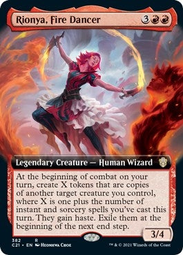 Image for Rionya, Fire Dancer (Extended Art) (382) (Commander 2021) (C21) - Magic: The Gathering