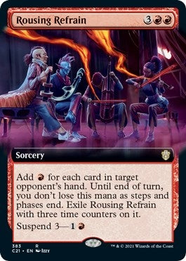 Image for Rousing Refrain (Extended Art) (383) (Commander 2021) (C21) - Magic: The Gathering