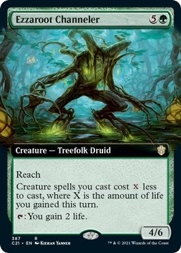 Image for Ezzaroot Channeler (Extended Art) (387) (Commander 2021) (C21) - Magic: The Gathering