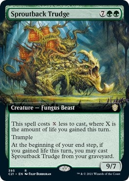 Image for Sproutback Trudge (Extended Art) (395) (Commander 2021) (C21) - Magic: The Gathering
