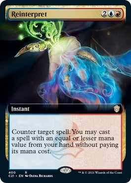 Image for Reinterpret (Extended Art) (400) (Commander 2021) (C21) - Magic: The Gathering