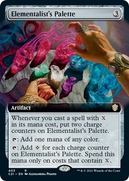 Image for Elementalist's Palette (Extended Art) (403) (Commander 2021) (C21) - Magic: The Gathering