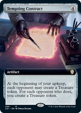 Image for Tempting Contract (Extended Art) (405) (Commander 2021) (C21) - Magic: The Gathering