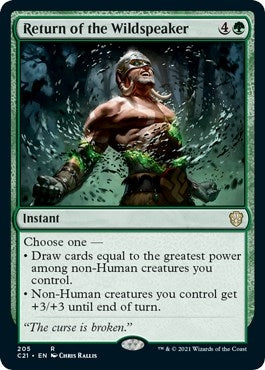 Image for Return of the Wildspeaker (205) (Commander 2021) (C21) - Magic: The Gathering