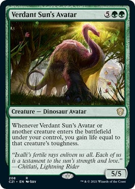 Image for Verdant Sun's Avatar (208) (Commander 2021) (C21) - Magic: The Gathering