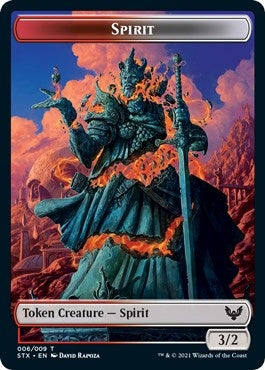 Image for Spirit (6) // Pest (5) Double-sided Token (6 // 5) (Strixhaven: School of Mages) (STX) - Magic: The Gathering