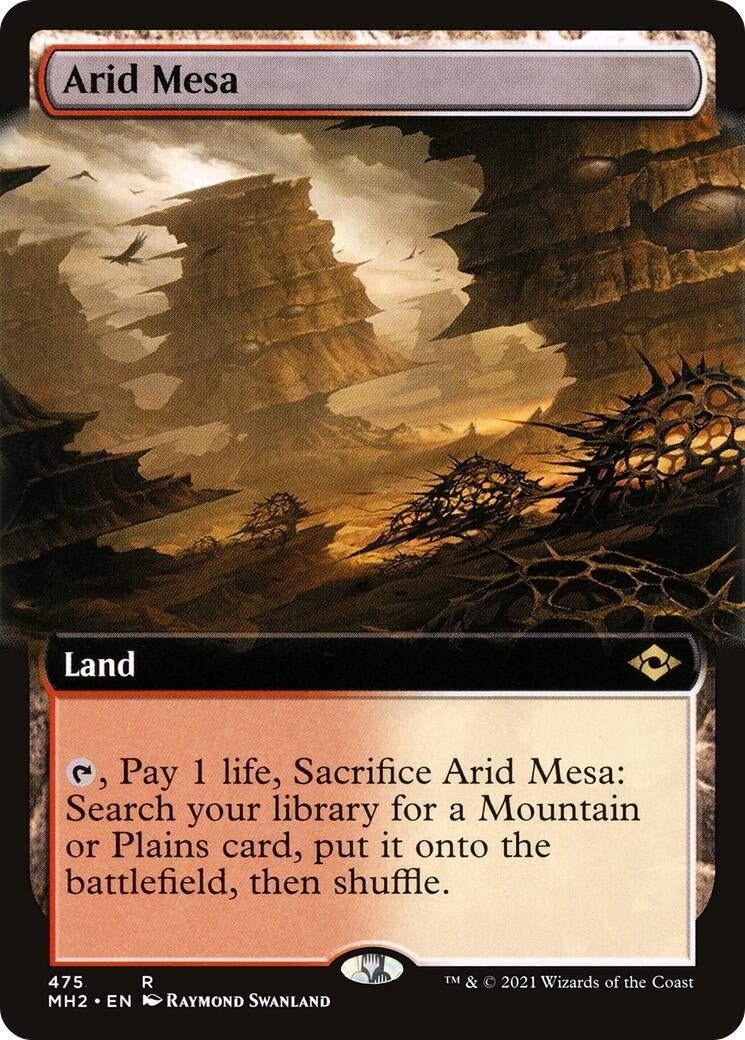Image for Arid Mesa (Extended Art) (475) (Modern Horizons 2) (MH2) - Magic: The Gathering