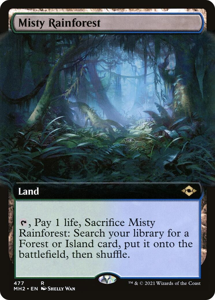 Image for Misty Rainforest (Extended Art) (477) (Modern Horizons 2) (MH2) - Magic: The Gathering