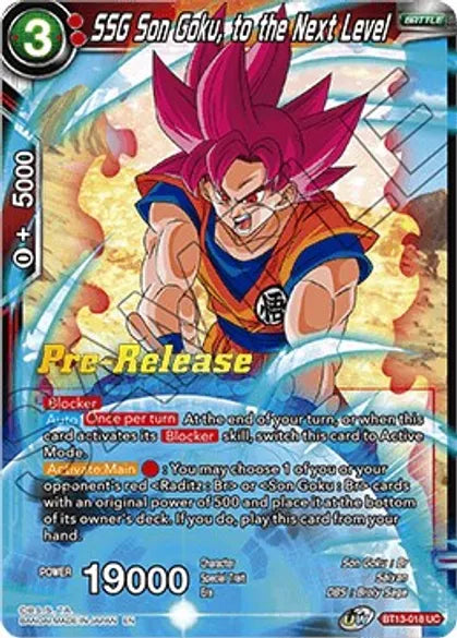PRE RELEASE - SSG Son Goku, to the Next Level - BT13-018