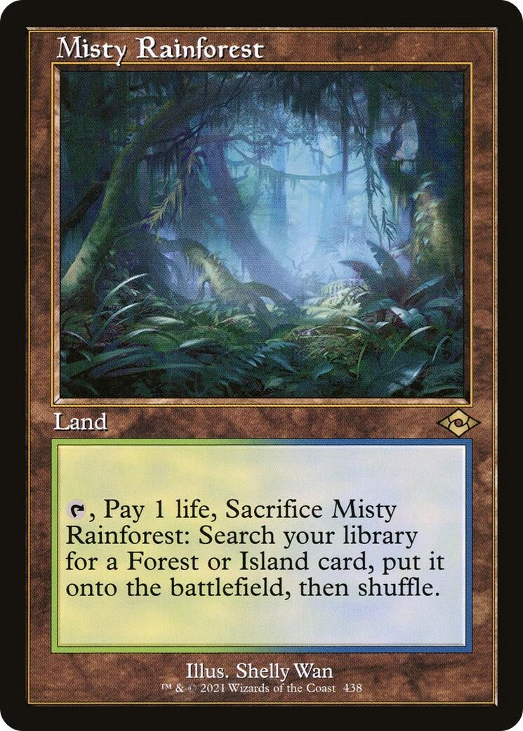 Image for Misty Rainforest (Retro Frame) (438) (Modern Horizons 2) (MH2) - Magic: The Gathering