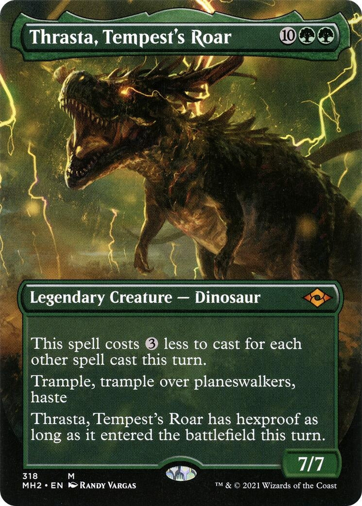 Image for Thrasta, Tempest's Roar (Borderless) (318) (Modern Horizons 2) (MH2) - Magic: The Gathering