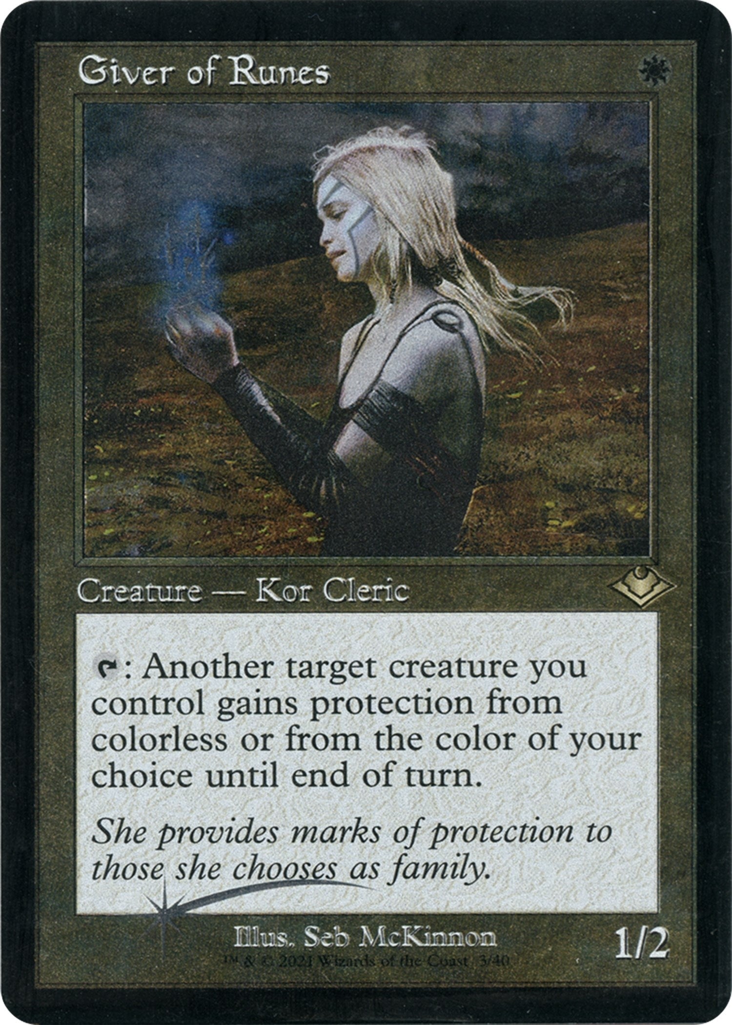 Image for Giver of Runes (Retro Frame) (Foil Etched) (3) (Modern Horizons) (MH1) - Magic: The Gathering