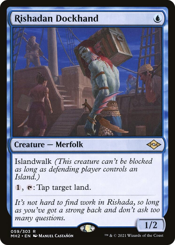 Image for Rishadan Dockhand (59) (Modern Horizons 2) (MH2) - Magic: The Gathering