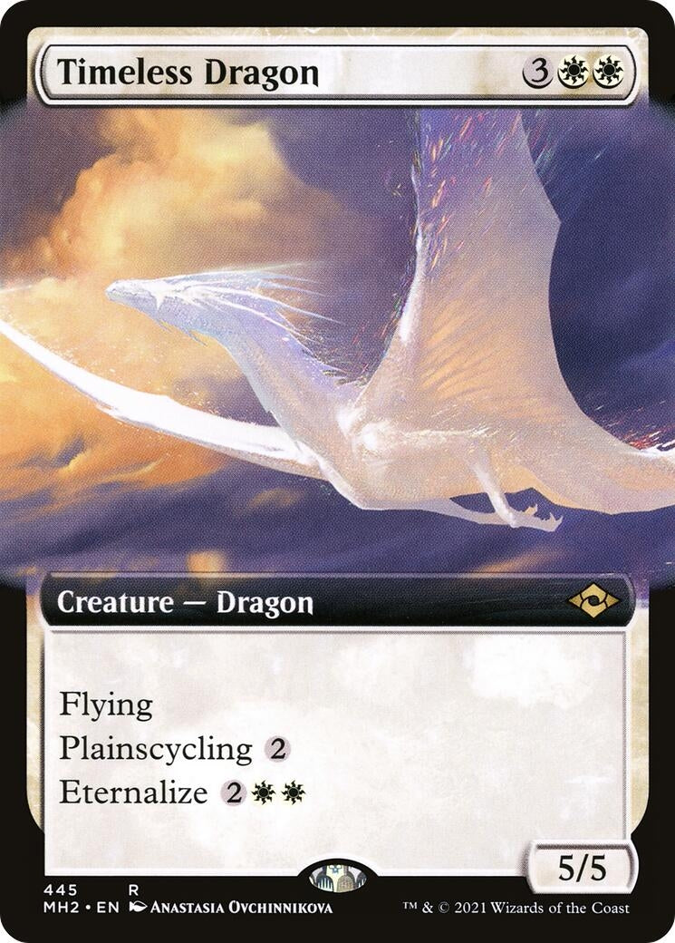 Image for Timeless Dragon (Extended Art) (445) (Modern Horizons 2) (MH2) - Magic: The Gathering