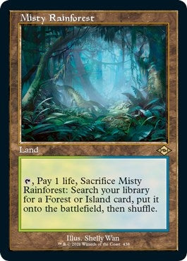 Image for Misty Rainforest (Retro Frame) (Foil Etched) (438) (Modern Horizons 2) (MH2) - Magic: The Gathering