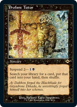 Image for Profane Tutor (Retro Frame) (Foil Etched) (401) (Modern Horizons 2) (MH2) - Magic: The Gathering