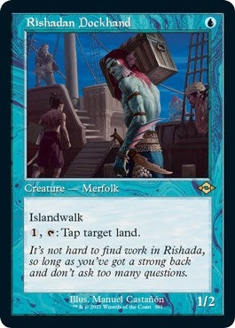 Image for Rishadan Dockhand (Retro Frame) (Foil Etched) (391) (Modern Horizons 2) (MH2) - Magic: The Gathering