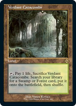 Image for Verdant Catacombs (Retro Frame) (Foil Etched) (440) (Modern Horizons 2) (MH2) - Magic: The Gathering