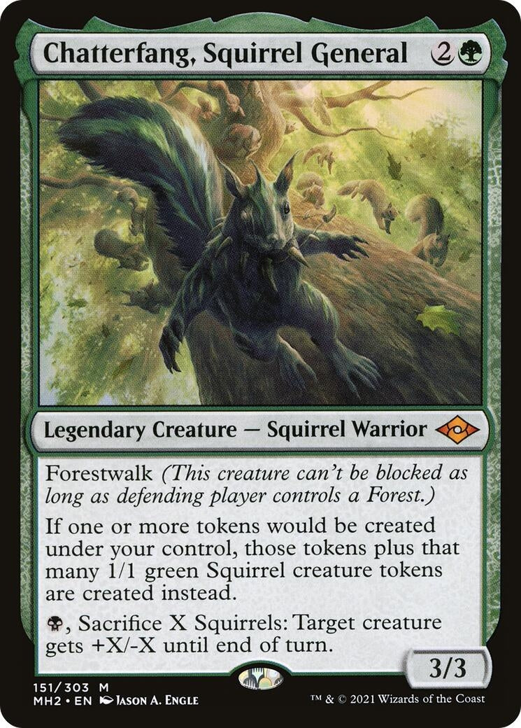 Image for Chatterfang, Squirrel General (151) (Modern Horizons 2) (MH2) - Magic: The Gathering