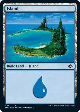 Image for Island (483) (Foil Etched) (483) (Modern Horizons 2) (MH2) - Magic: The Gathering