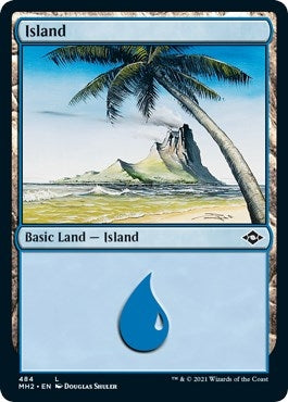 Image for Island (484) (Foil Etched) (484) (Modern Horizons 2) (MH2) - Magic: The Gathering