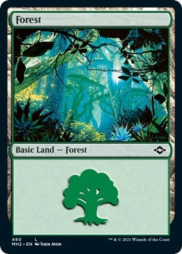 Image for Forest (490) (Foil Etched) (490) (Modern Horizons 2) (MH2) - Magic: The Gathering