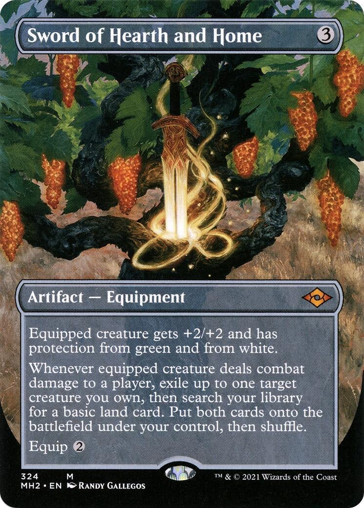 Image for Sword of Hearth and Home (Borderless) (324) (Modern Horizons 2) (MH2) - Magic: The Gathering