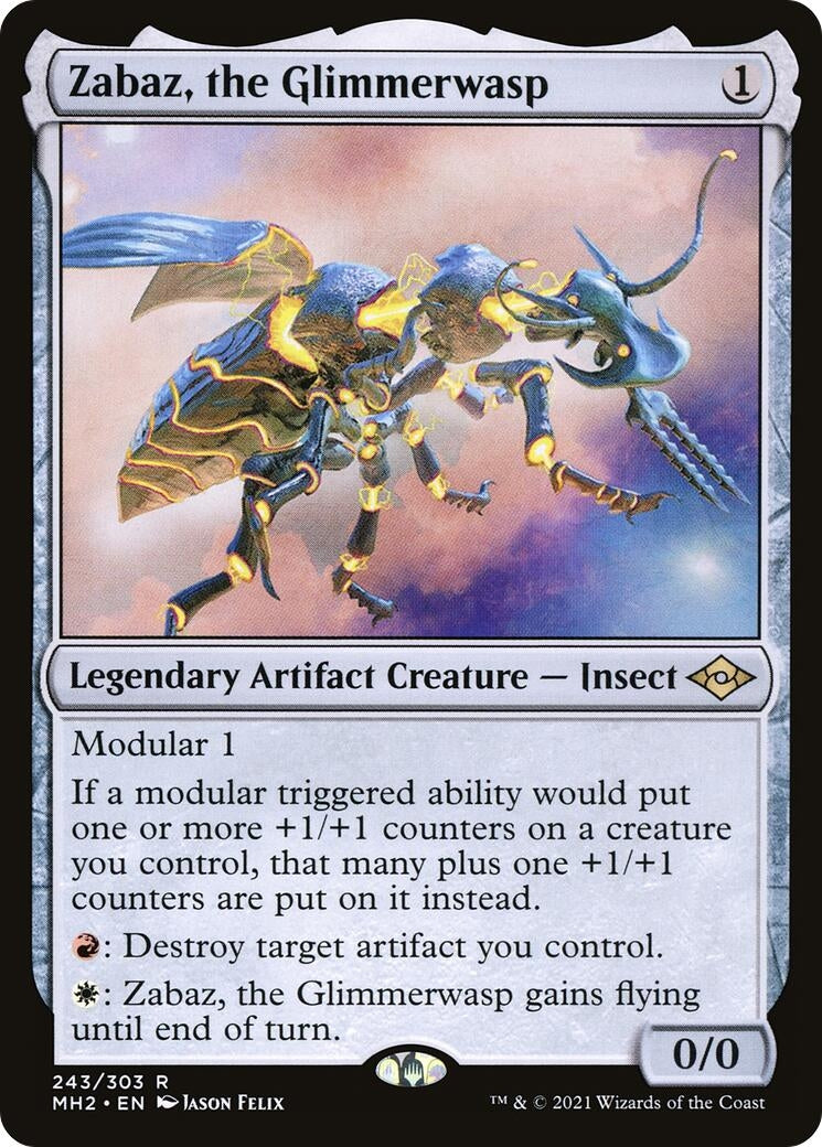 Image for Zabaz, the Glimmerwasp (243) (Modern Horizons 2) (MH2) - Magic: The Gathering
