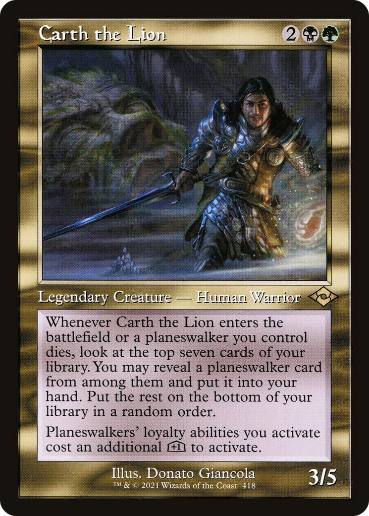 Image for Carth the Lion (Retro Frame) (418) (Modern Horizons 2) (MH2) - Magic: The Gathering