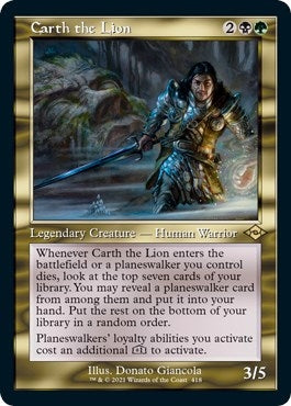 Image for Carth the Lion (Retro Frame) (Foil Etched) (418) (Modern Horizons 2) (MH2) - Magic: The Gathering