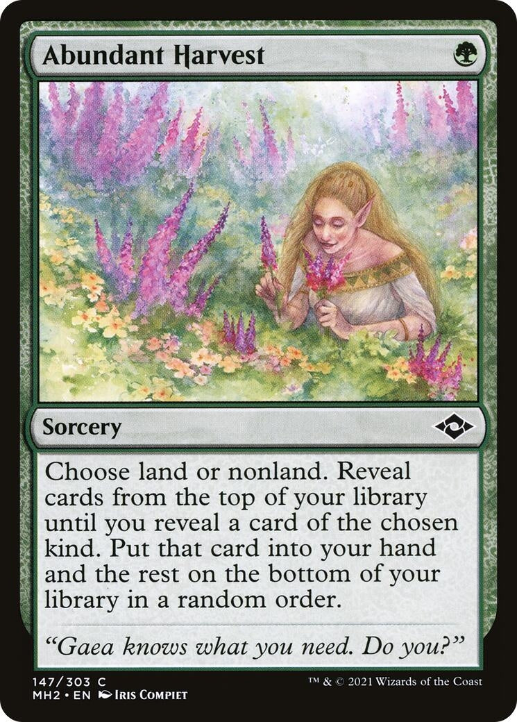 Image for Abundant Harvest (147) (Modern Horizons 2) (MH2) - Magic: The Gathering