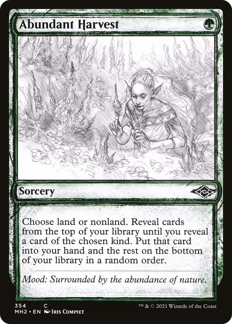 Image for Abundant Harvest (Showcase) (354) (Modern Horizons 2) (MH2) - Magic: The Gathering