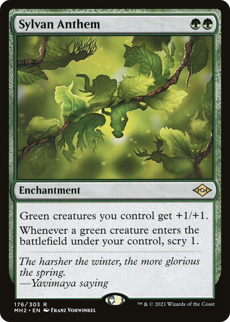 Image for Sylvan Anthem (176) (Modern Horizons 2) (MH2) - Magic: The Gathering