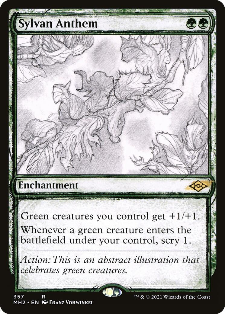 Image for Sylvan Anthem (Showcase) (357) (Modern Horizons 2) (MH2) - Magic: The Gathering