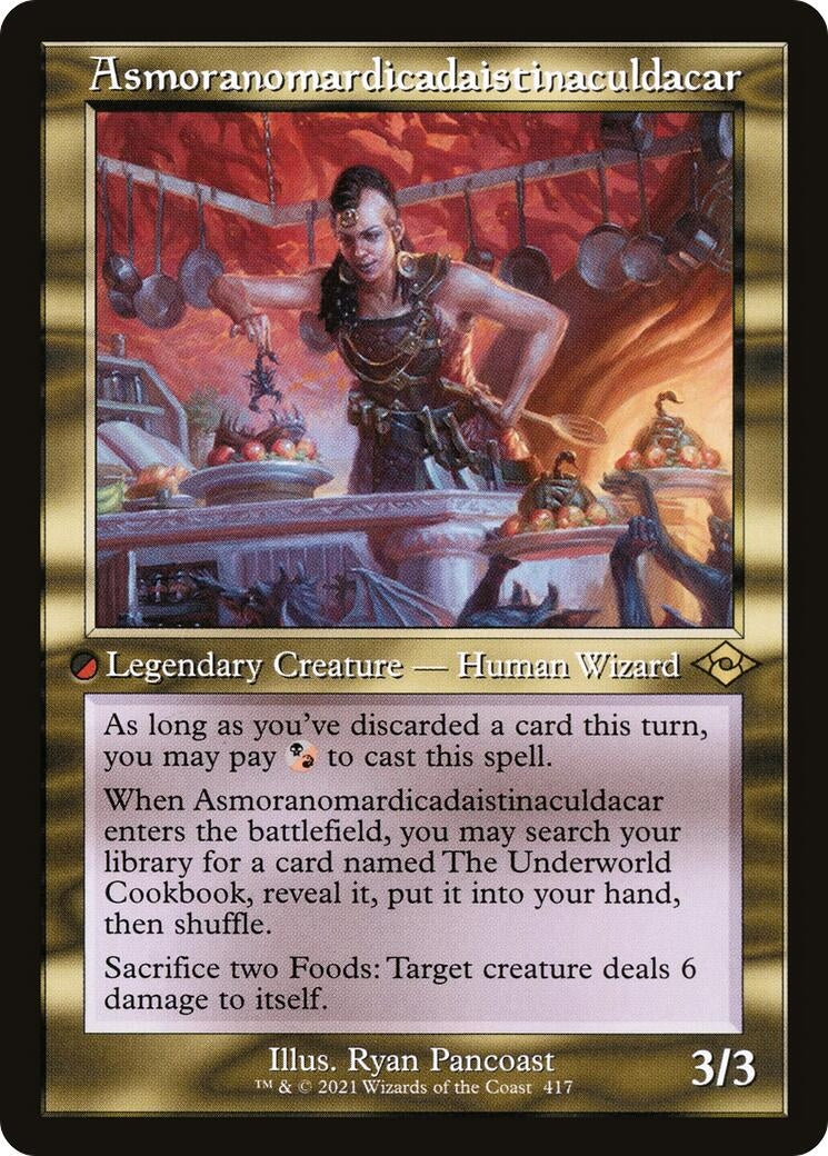 Image for Asmoranomardicadaistinaculdacar (Retro Frame) (417) (Modern Horizons 2) (MH2) - Magic: The Gathering