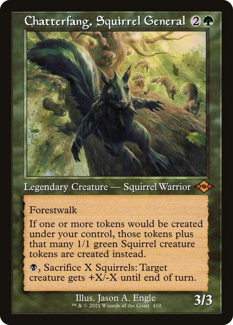 Image for Chatterfang, Squirrel General (Retro Frame) (410) (Modern Horizons 2) (MH2) - Magic: The Gathering