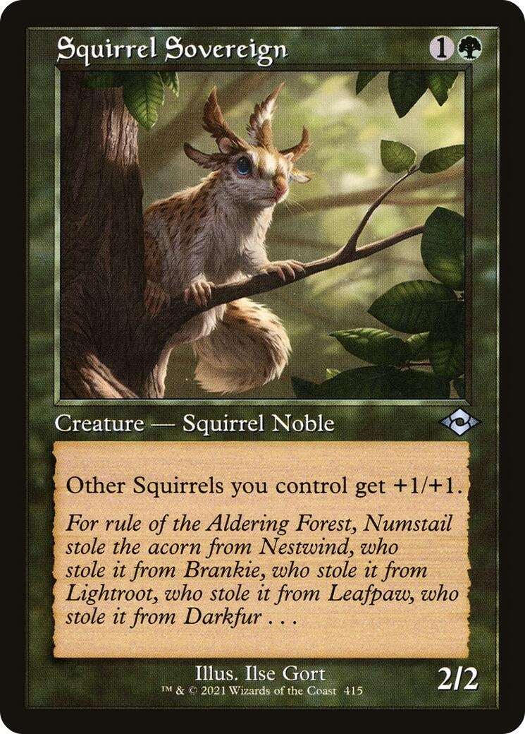 Image for Squirrel Sovereign (Retro Frame) (415) (Modern Horizons 2) (MH2) - Magic: The Gathering