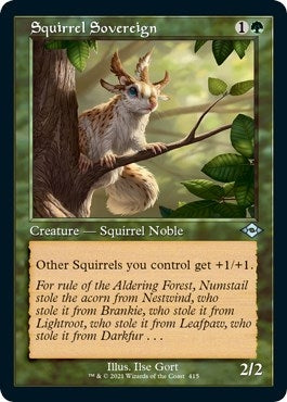 Image for Squirrel Sovereign (Retro Frame) (Foil Etched) (415) (Modern Horizons 2) (MH2) - Magic: The Gathering