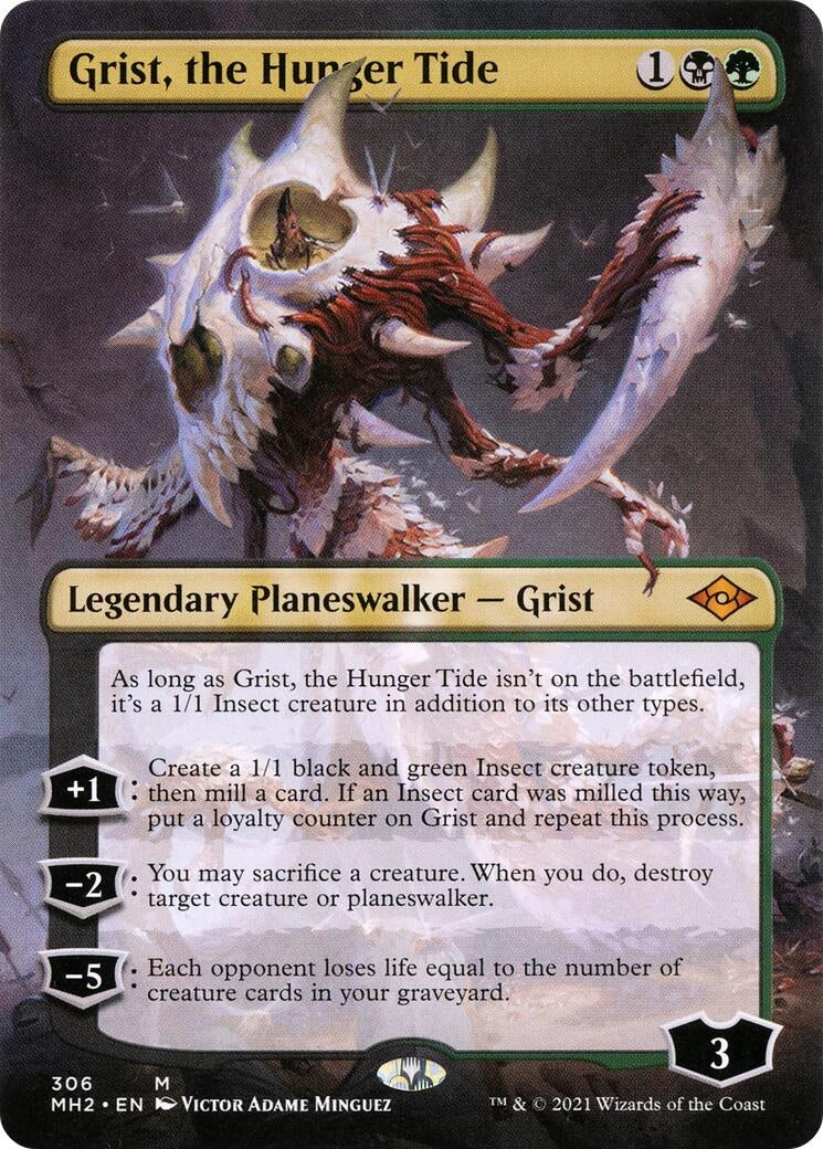 Image for Grist, the Hunger Tide (Borderless) (306) (Modern Horizons 2) (MH2) - Magic: The Gathering