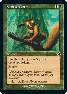 Image for Chatterstorm (Retro Frame) (Foil Etched) (411) (Modern Horizons 2) (MH2) - Magic: The Gathering