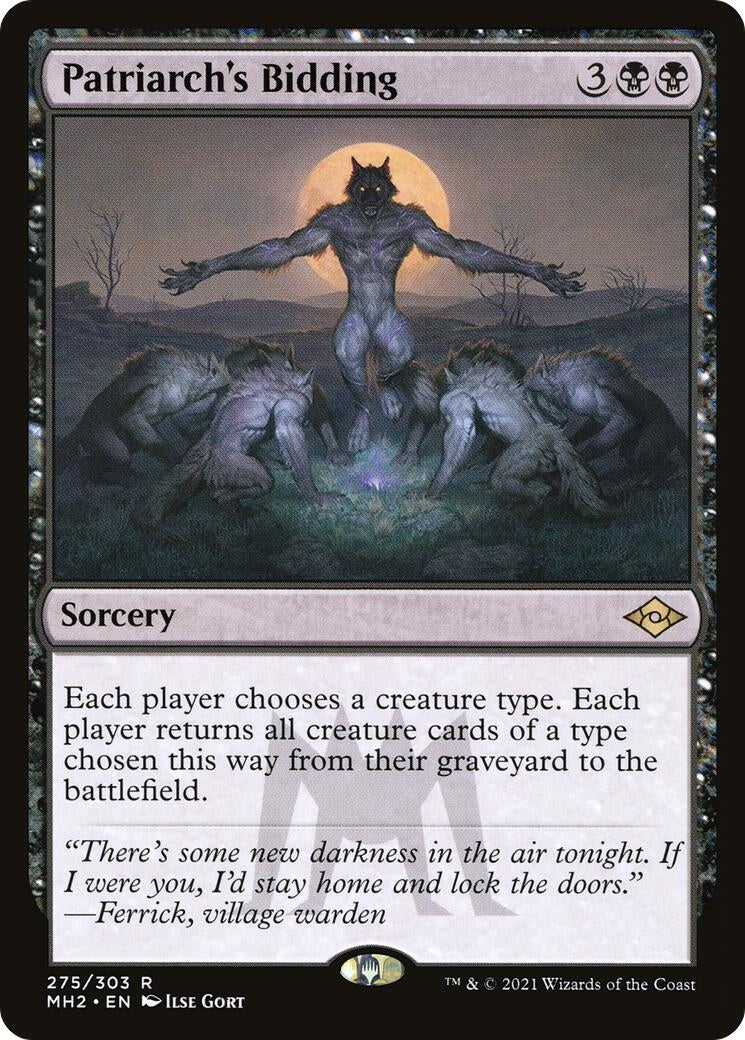 Image for Patriarch's Bidding (275) (Modern Horizons 2) (MH2) - Magic: The Gathering