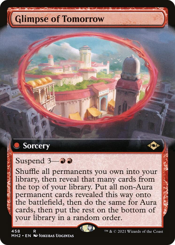 Image for Glimpse of Tomorrow (Extended Art) (458) (Modern Horizons 2) (MH2) - Magic: The Gathering