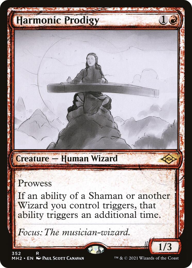 Image for Harmonic Prodigy (Showcase) (352) (Modern Horizons 2) (MH2) - Magic: The Gathering